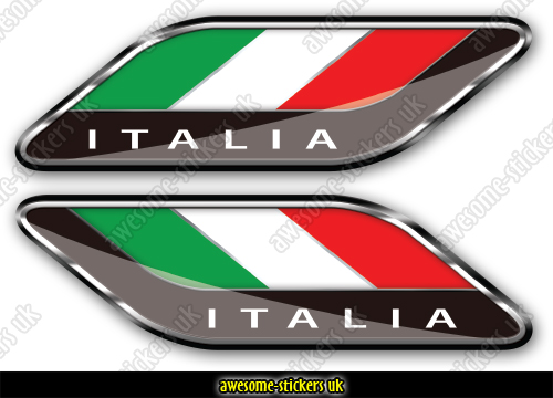 023 - Italian Flag stickers - Awesome Stickers UK