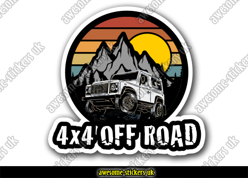 4x4 off-road stickers 006 - Awesome Stickers UK