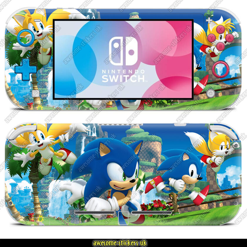 Nintendo Switch LITE skins 211 - SONIC - Awesome Stickers UK