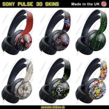 Sony Pulse 3D PS5 wireless gaming headphone skins