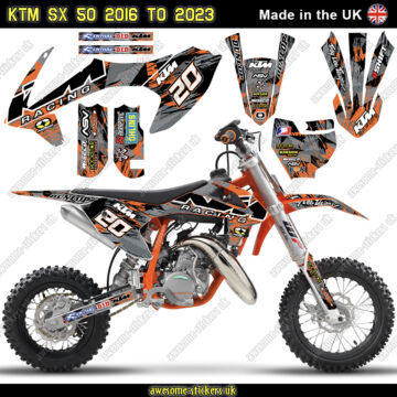 KTM 50 SX GRAPHICS DECALS STICKERS 2016 - 2023 B